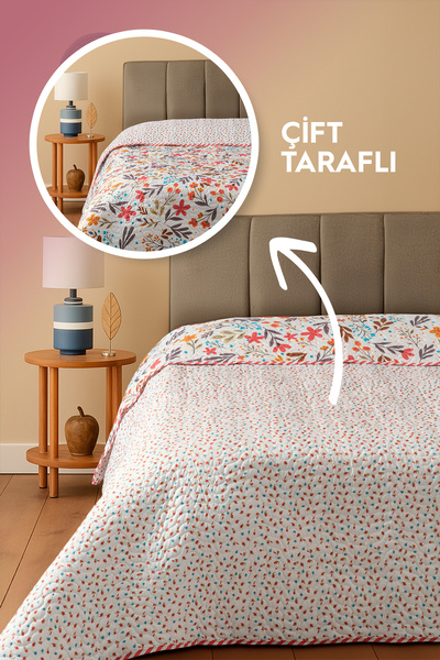 BELENAY HOME Briva Double Sided Multi-Purpose Double Bedspread 215 X 235 cm