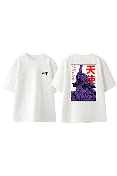 THEWERT Μπλουζάκι Neon Genesis Evangelion 1 με σχέδιο πλάτης από βαμβακερό λε...