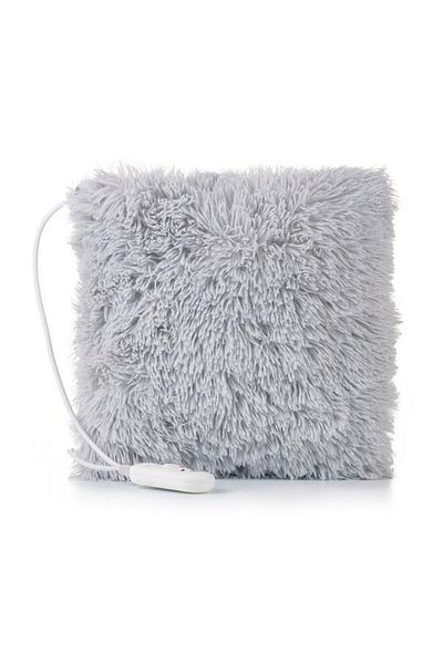 CAMRY Electric Heating Pillow Microfiber, 80W, 38 x 38 cm, 2 Temperature Settings, Furry Plush Cover with