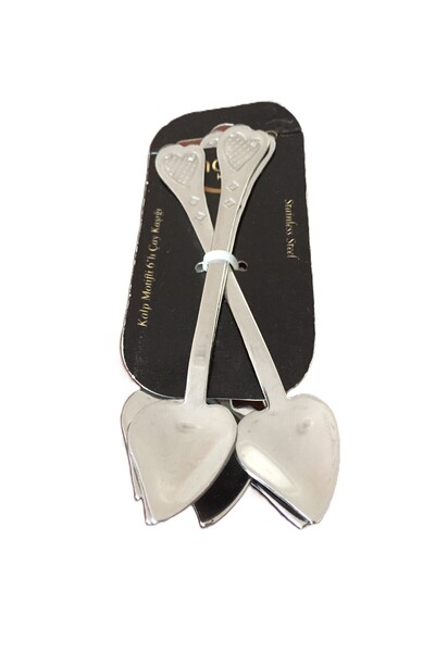 Moon Set of 6 Heart Motif Teaspoon