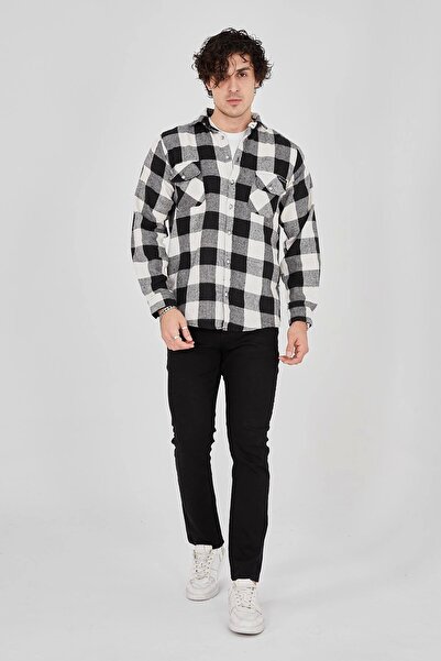 IVORA WEAR Men's Lumberjack Shirt – Long Sleeve, Brushed Fabric, Checkered Pa...