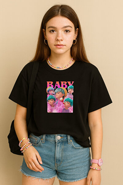 BLITZ ISTANBUL Γυναικείο μπλουζάκι Kpop Demon Hunters Saja Boys με στάμπα μεγ...