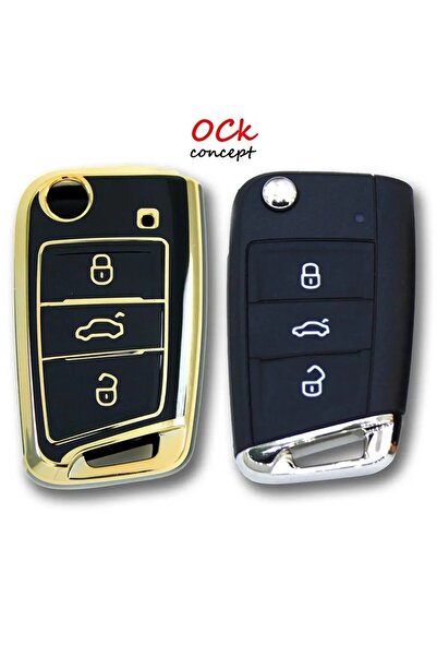 ock concept For Volkswagen Seat Skoda Mqb Switchblade Box Black Auto Key Remo...