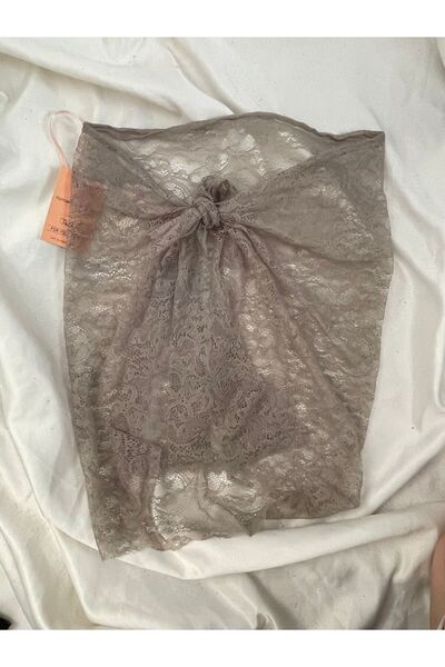 Nurcanilirboutique pareo dantel asimetrik