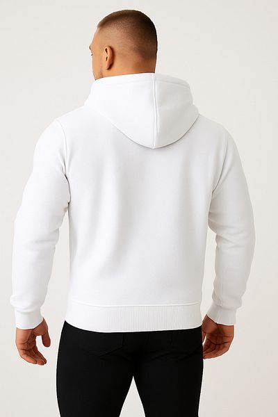 CLASSY.MODA Men's Hooded Sweatshirt - Oversize Fit 3 Thread Fabric