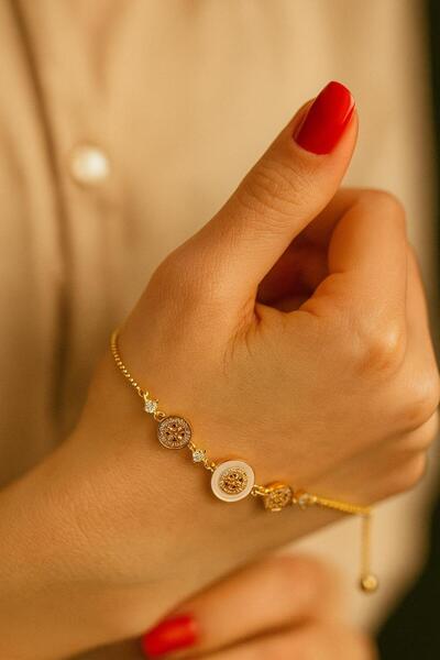 VATESTUGE سوار من الفولاذ قابل للتعديل مع تفاصيل حجرية مستديرة - تصميم أنيق