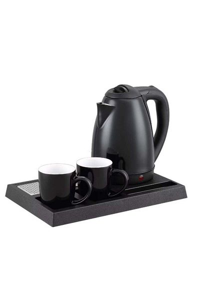 Generic 1500W 1.8L Black Electric Hotel Kettle
