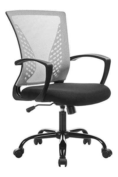 AyrStore ofis sandalyesi, file kaplamalı çalışma masası sandalyesi, yüksekliğ...