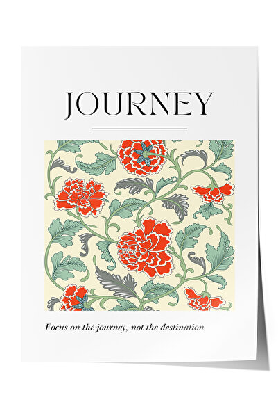 Zestia Poster fără ramă, text floral cu tematică de călătorie, poster decorat...