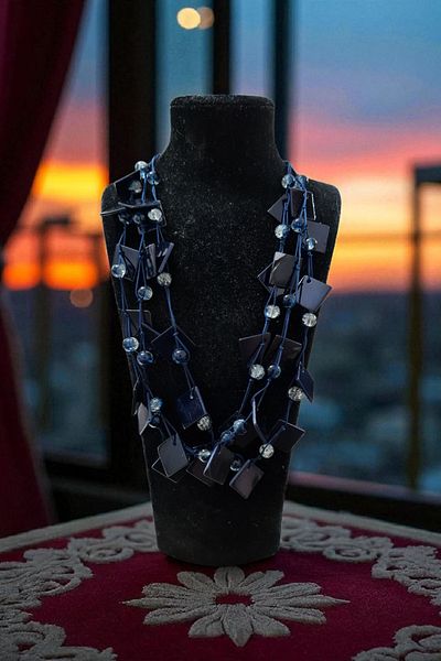 La'Vanti Designs Silver Handmade Ethnic Authentic Hippie Bohemian Health Care Pain Care Chakra Natural Stone Women Necklace Custom