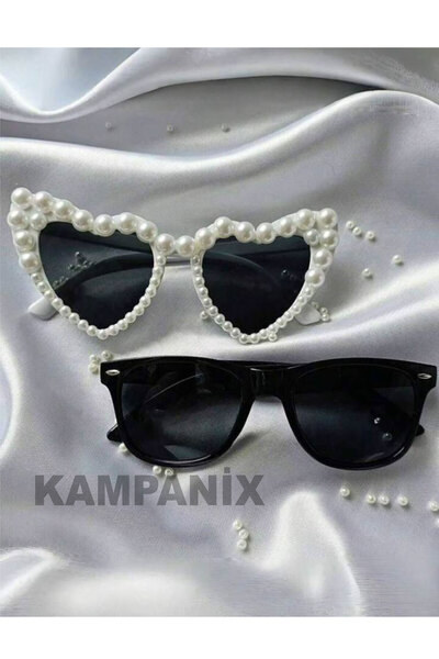 KAMPANİX İNCİLİ KALPLİ GELİN DAMAT GÖZLÜĞÜ DÜĞÜN BRİDE KINA NİŞAN KUTLAMA PAR...