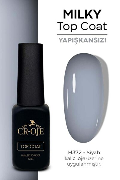 CROJE KALICI OJE Kalıcı Oje İçin Milky Top Coat (12 ml)