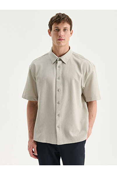 LC Waikiki Ανδρικό πουκάμισο με κοντό μανίκι άνετο