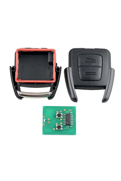 TECHSTAR Cheie auto programabilă completă pentru Opel Astra, Zafira, Omega, Vectra, Frontera, cu 2 butoane, 433 MHz,