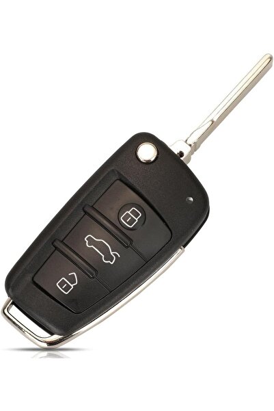 TECHSTAR Cheie auto programabilă cu 3 butoane pentru Audi Q7 B7 Q3 A3 TT A2 A8 A6 A6L A4 S5 C5 C6 B6 A4L A5