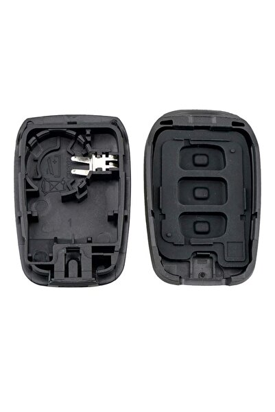 TECHSTAR Carcasă cheie auto cu 3 butoane pentru Dacia Logan, Sandero, Duster, Dokker – compatibilă 2016+