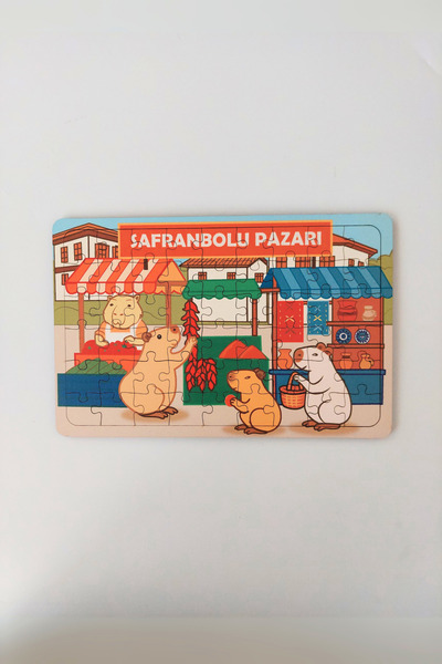 caps office 54 Parça Ahşap Puzzle & Yapboz Capybara Dünyası: Capybara Karakte...