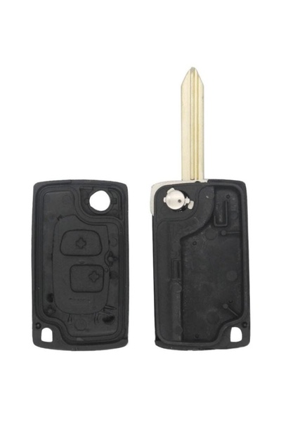 TECHSTAR Carcasă cheie auto cu rabat, 2 butoane, upgrade cu lamă SX9 pentru Citroen Saxo, Xsara, Picasso, Berlingo