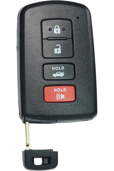 TECHSTAR Carcasă cheie auto cu 4 butoane, compatibilă cu Toyota Camry, Corolla, RAV4, Highlander, Avalon –