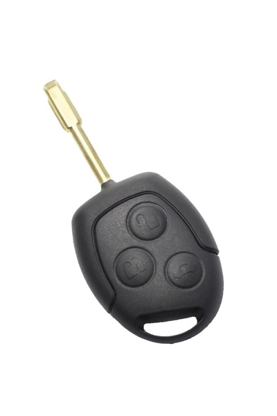 TECHSTAR Carcasă cheie auto cu 3 butoane și suport pentru baterie pentru Ford Mondeo – compatibilă cu 2001–2007