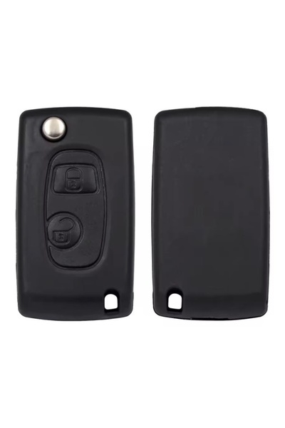 TECHSTAR Carcasă cheie auto cu rabat, 2 butoane, upgrade cu lamă SX9 pentru Citroen Saxo, Xsara, Picasso, Berlingo