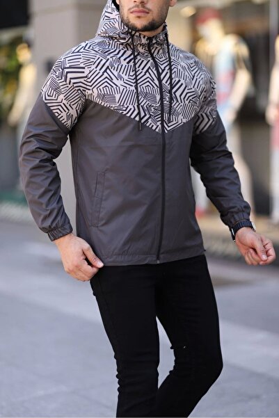 Genel satış Unisex Hooded Lined Raincoat - Brown