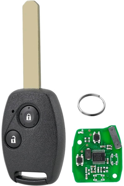 TECHSTAR Cheie auto programabilă, 433MHz, 2 butoane, compatibilă cu Honda Civ...