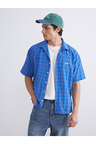 LC Waikiki Comfortable Fit Short Sleeve Plaid Men's Shirt