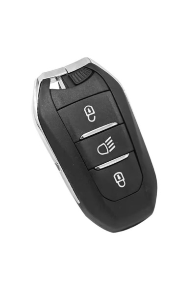 TECHSTAR Carcasă cheie auto cu 3 butoane, compatibilă Peugeot 308, 408, 508, 3008, 5008, Citroen C3,