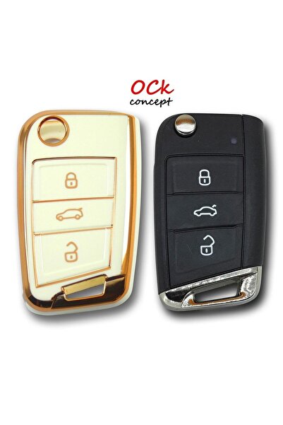 ock concept فولكس واجن سيات سكودا MQB سوستال بوكس ​​أبيض حافظة مفتاح السيارة ...