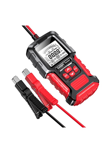 Foxsur FBT-300 Smart Battery Tester, 12V/24V, for Cars and Motorcycles, with 2.7" LCD Screen,