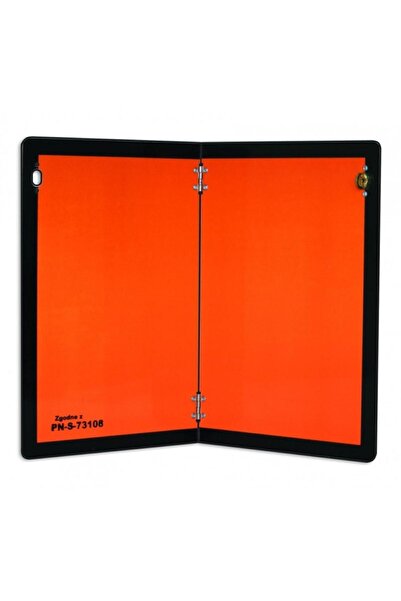 BORG-HICO Placă pliabilă ADR, model HICO TWY010, 40 x 30 cm, aluminiu, verticală, portocaliu cu negru