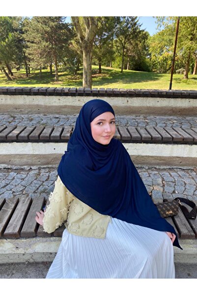 de LUNA Tesettür Penye Şal - Lacivert