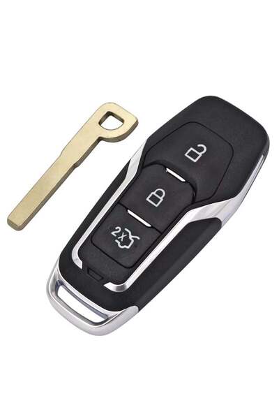 TECHSTAR Κέλυφος κλειδιού αυτοκινήτου, συμβατό με Ford Mondeo, Mustang, Focus...
