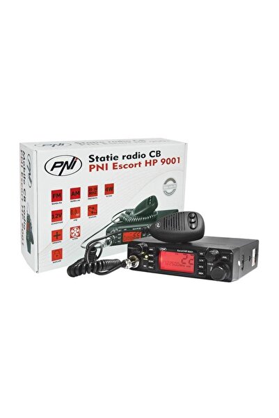 PNI Stație radio digitală CB HP 9001 ASQ, 12V, 4W, cu squelch automat, microfon cu 6 pini, 40 de c