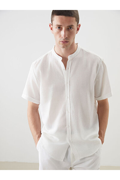 LC Waikiki Cămașă pentru bărbați cu mânecă scurtă, cu croiala normală