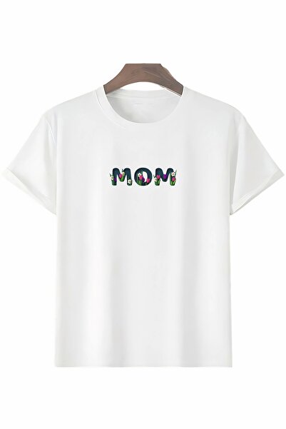 babatr.com Tricou cu imprimeu floral pentru mama, design special, pentru Ziua...