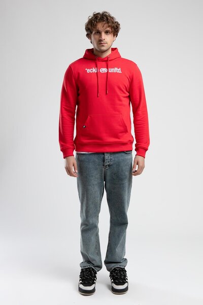 Genel Markalar YORKER Kırmızı Sweatshirt Nakışlı Loose Fit Erkek Sweatshirt