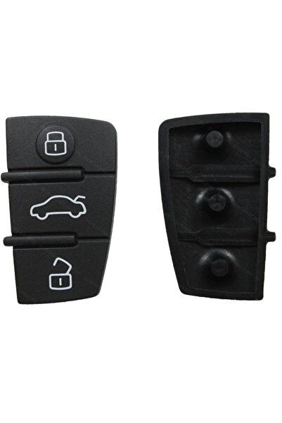 TECHSTAR Set butoane din cauciuc pentru cheie Audi A3, A4, A5, A6, A8, Q5, Q7 - cu 3 butoane