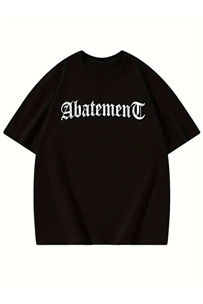 Touz Moda Spiderweb Paint Printed Unisex Oversize T-Shirt