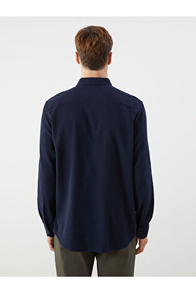 LC Waikiki Stilinizi Bize Bırakın | Regular Fit Uzun Kollu Armürlü Erkek Gömlek