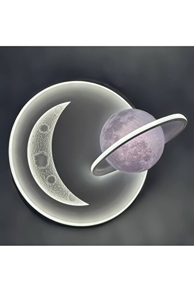 ışıksan aydınlatma HİLAL LEDLİ KUMANDALI TAVAN AVİZESİ 3 IŞIK RENK TONU (SARI, BEYAZ VE GÜNIŞIĞI) KUMANDA İLE GECE MODU