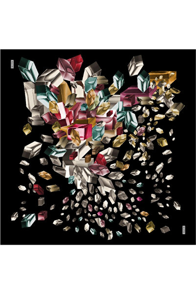 Aker موسم خريف وشتاء-إيشارب حرير كريب ساتان - سارة - 9092701 - 311