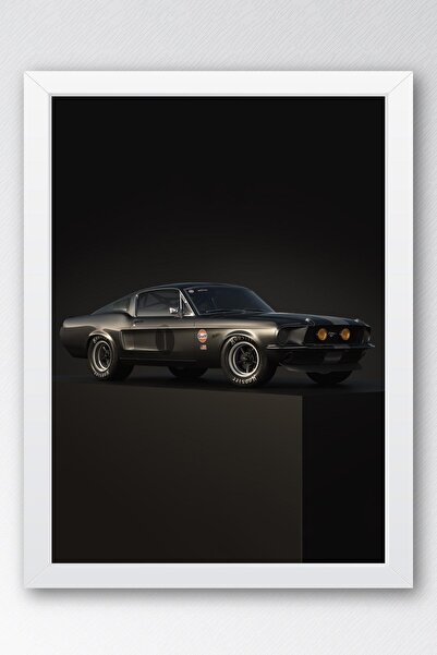 Saturn Mustang Fastback cu cadru de masă - Poster de mașină ediție specială