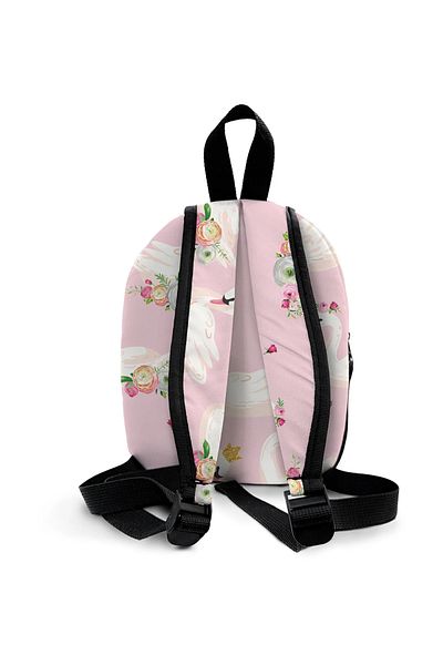Kokopatik Crowned Swan Pattern Medium Size Nursery Bag