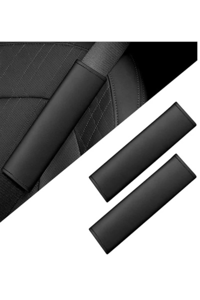 MeyZone Seat Belt Cover Faux Leather Seat Belt Protector Belt Pad 2Pcs