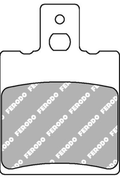 FERODO Set Plăcuțe Frână Organice Moto FDB2081AG - Racing pentru Aprilia, Benelli, Malaguti, Bet