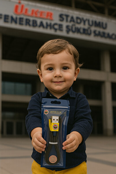 Fenerbahçe Lisanslı Bandrollü iOS Lightning Şarj Kablosu – USB 2.0
