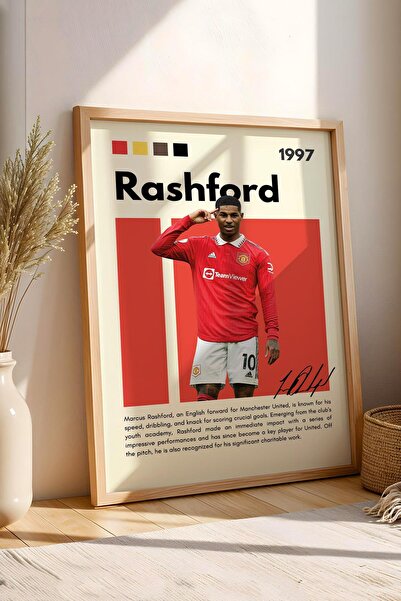 Saturn Pictură înrămată Marcus Rashford - Pictură decorativă cu poster pentru...