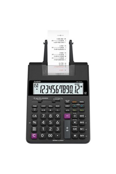 HALL BREATHE 12 Hane Şeritli Hesap Makinesi HR-100RC-BK-DC, Güçlü ve Kullanış...